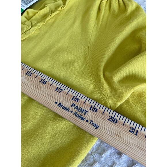 NWT INC Electric Sun Open Ruffle Cardigan Sz‎ PL - Picture 7 of 8